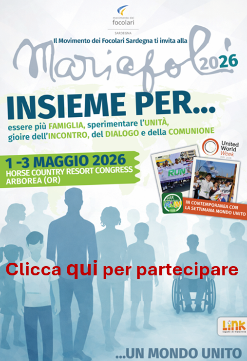 Mariapoli Sardegna 2026 - Clicca per partecipare!